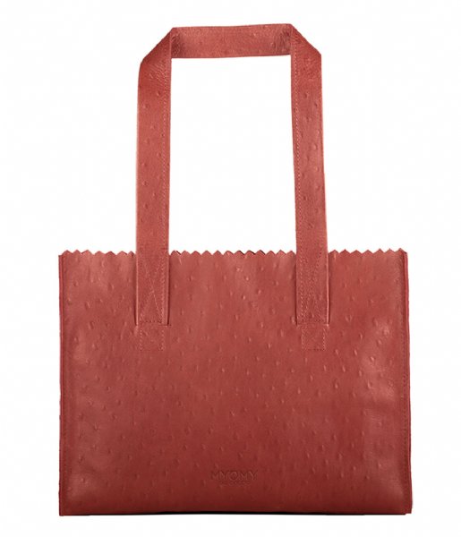 MYOMY  MY PAPER BAG Handbag Ostrich Red